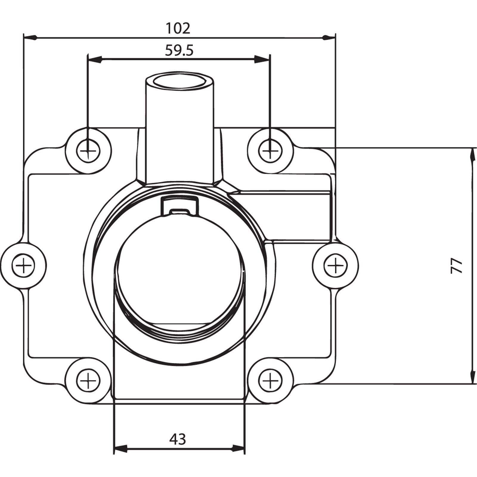 Kimpex Carburetor Flange for Polaris 07-100-54_407990