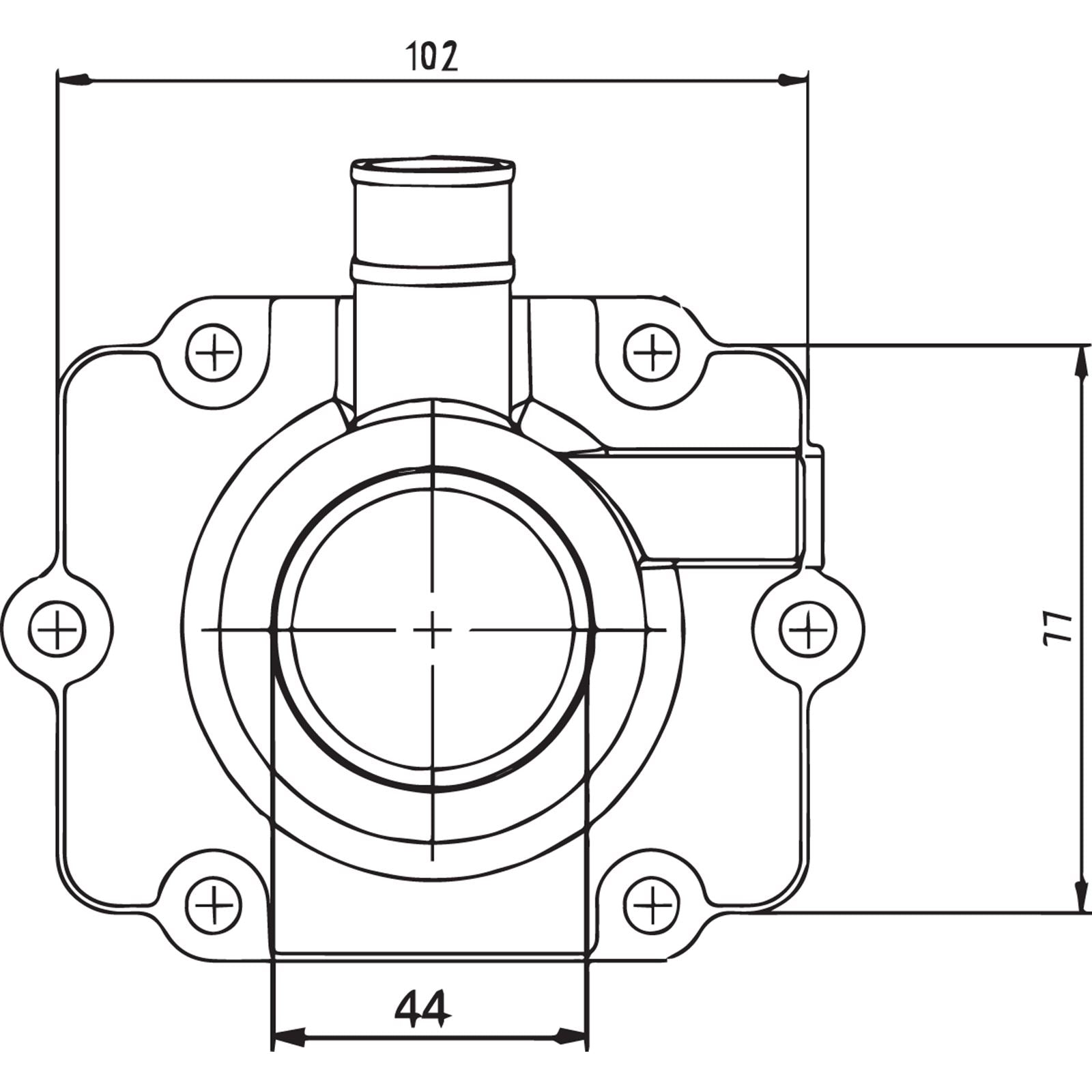 Kimpex Carburetor Flange for Polaris 07-100-55_407992