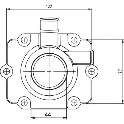 Kimpex Carburetor Flange for Polaris 07-100-55_407992