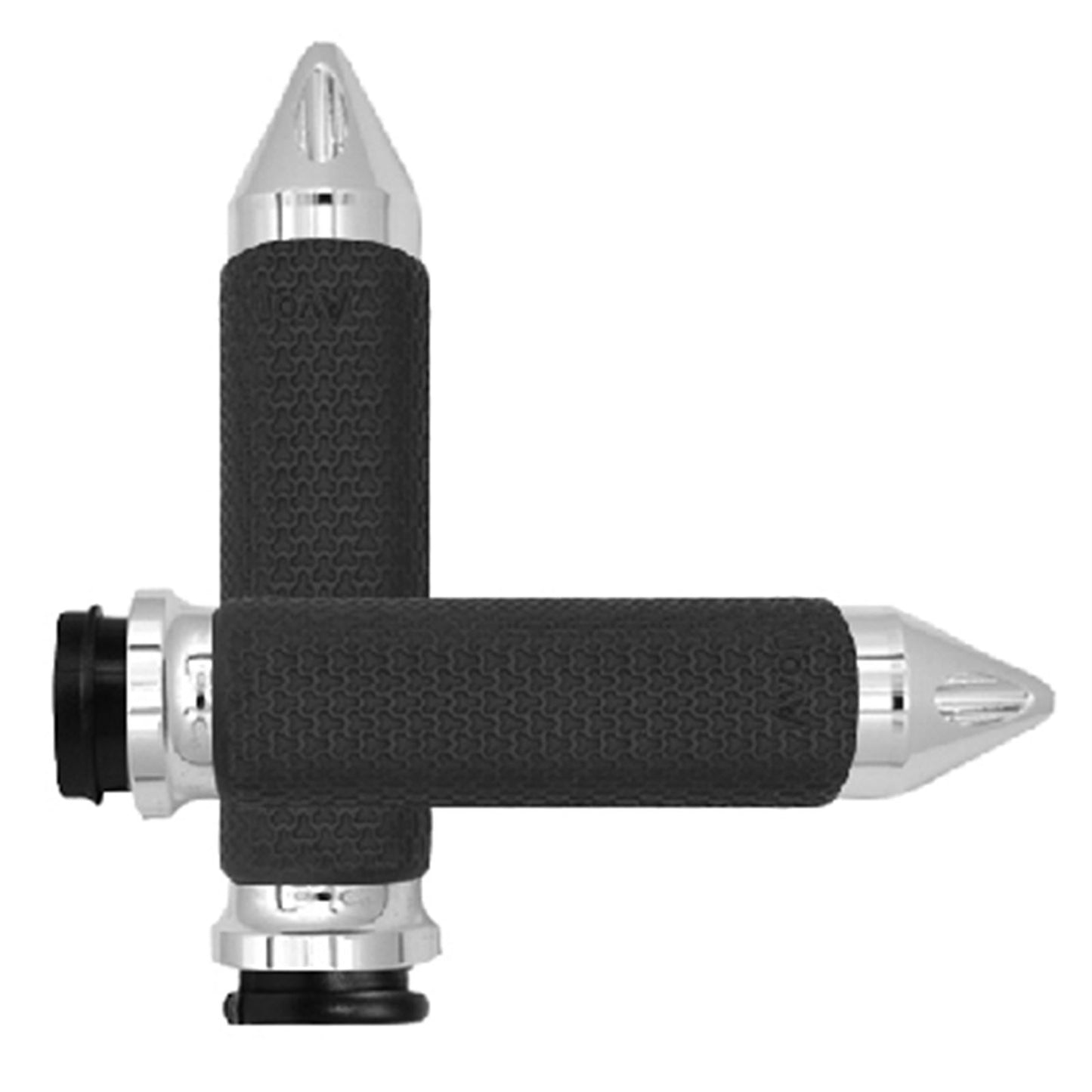Avon Grips Fly-by-Wire Throttle Memory Foam Grip Chrome MF-63-CH-FLY-SPK_242881