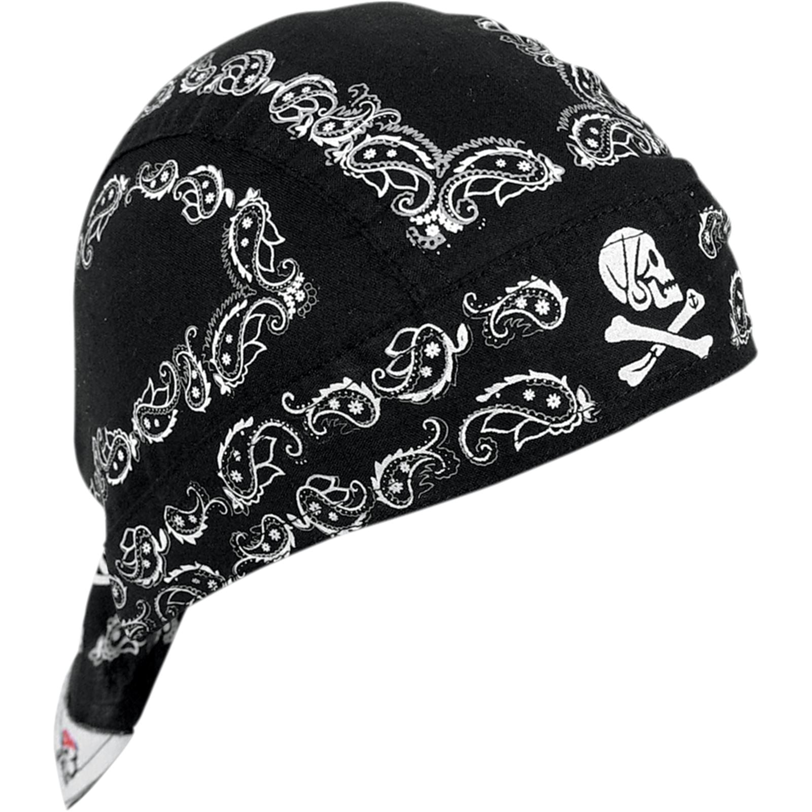 Zan Flydanna Skull Paisley Black Z500_501943