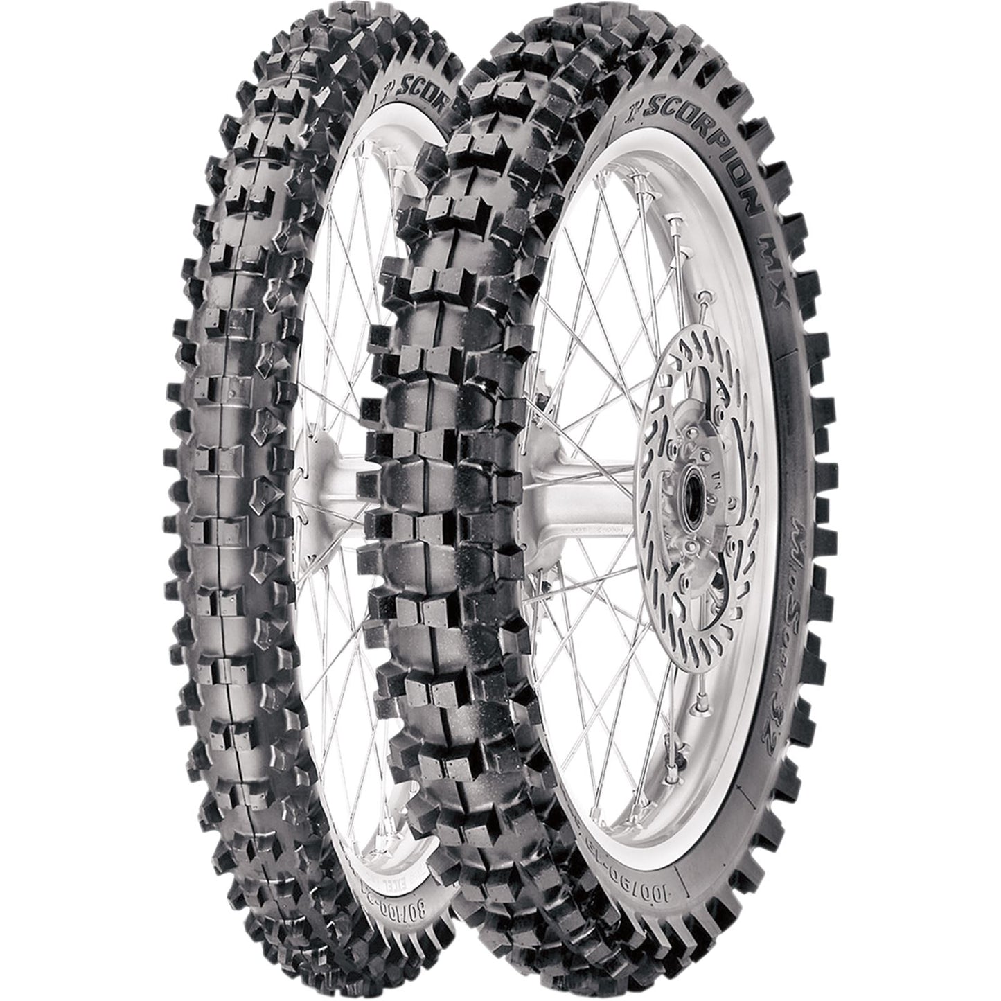 Pirelli - Powersports Scorpion™ MX32 Mid Soft Tire - Rear - 110/90-19 - 62M 2588500_454111