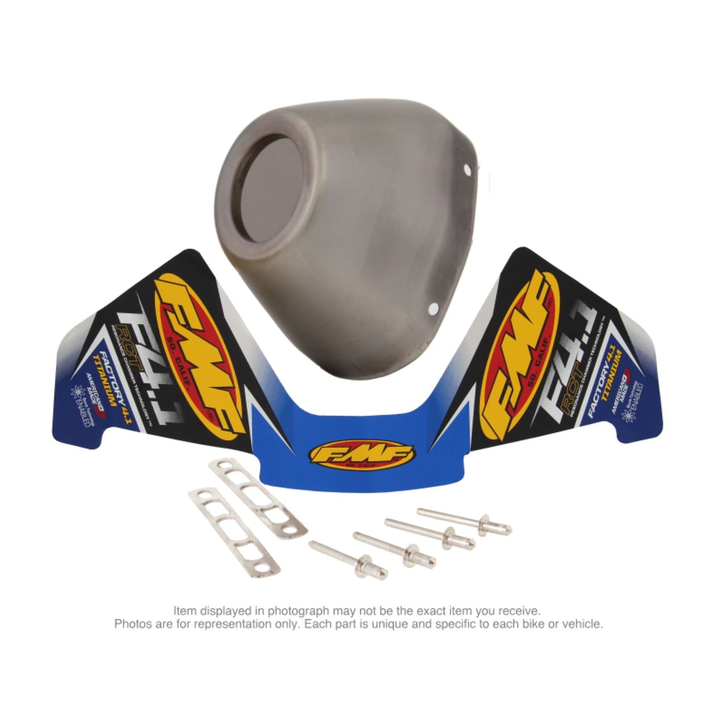 FMF Racing RCT End Cap - Titanium 040642_1459704