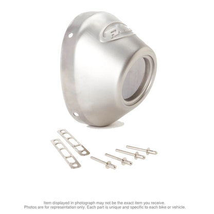 FMF Racing End Cap - Stainless Steel - Straight Cut - Powercore 4/Q4 040634_1172650