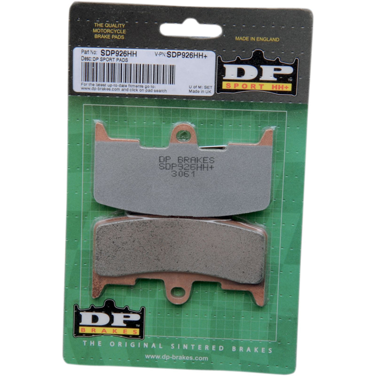 DP Brakes Sintered Metal Brake Pads - Buell - SDP926HH [MPN: SDP926HH]_373890
