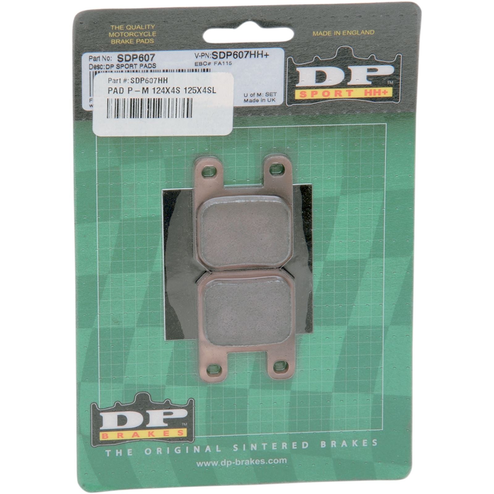 DP Brakes Sintered Brake Pads [MPN: SDP607HH]_373863