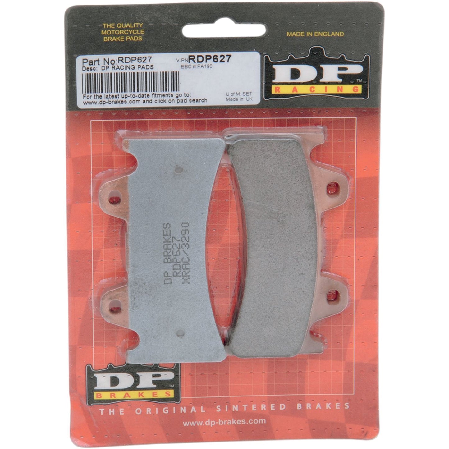 DP Brakes RDP Racing Brake Pads [MPN: RDP627]_373833
