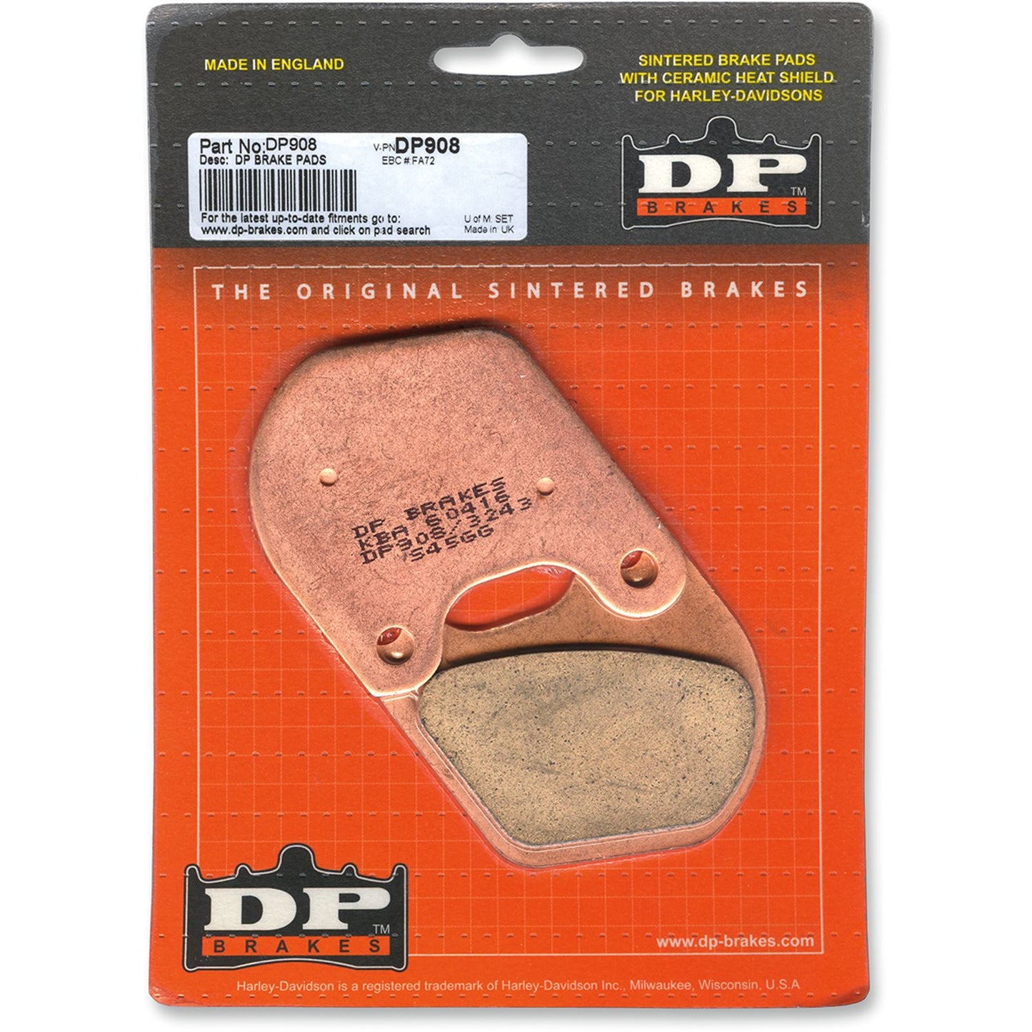 DP Brakes Sintered Brake Pads - DP908 [MPN: DP908]_373661