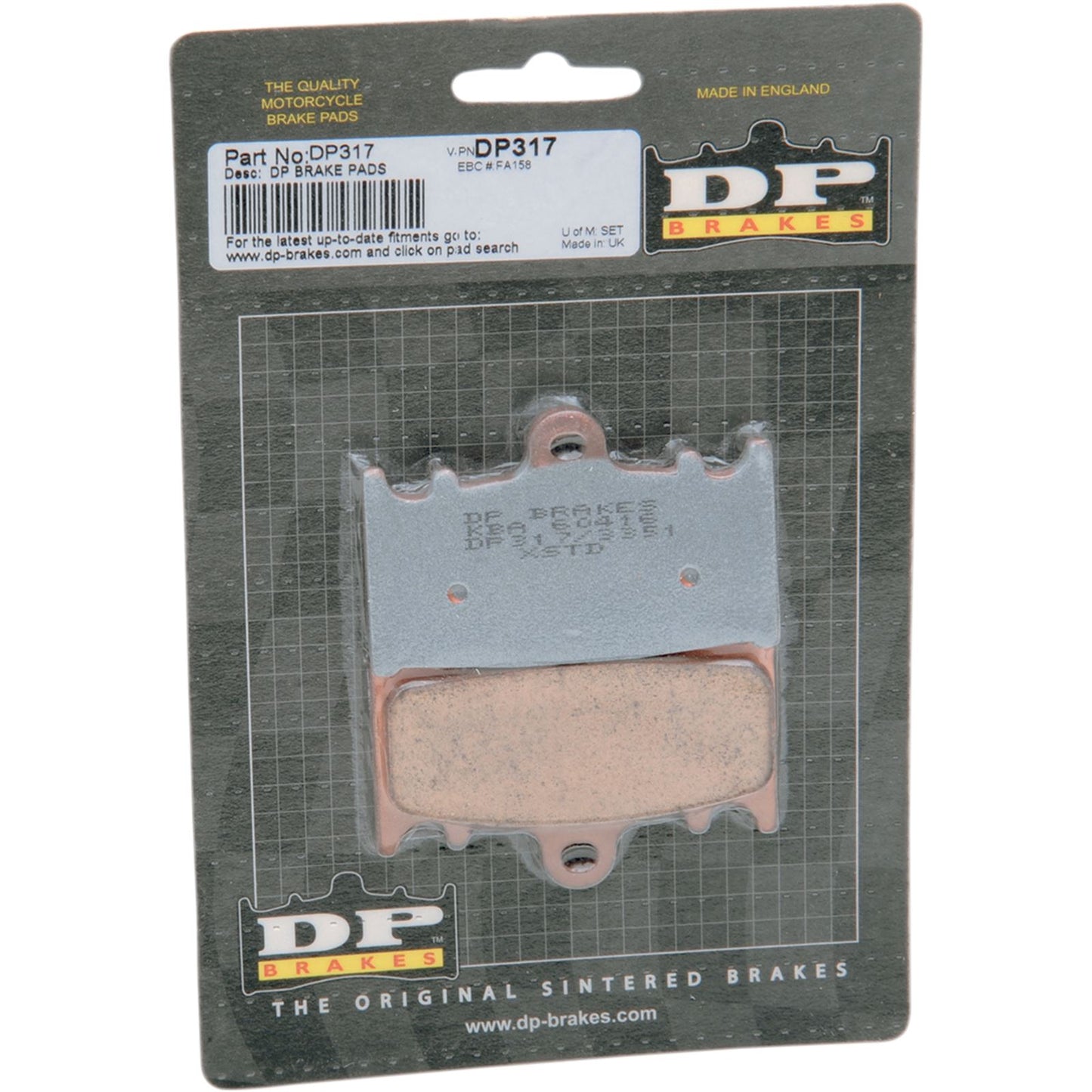 DP Brakes Standard Brake Pads for Kawasaki/Suzuki [MPN: DP317]_373594
