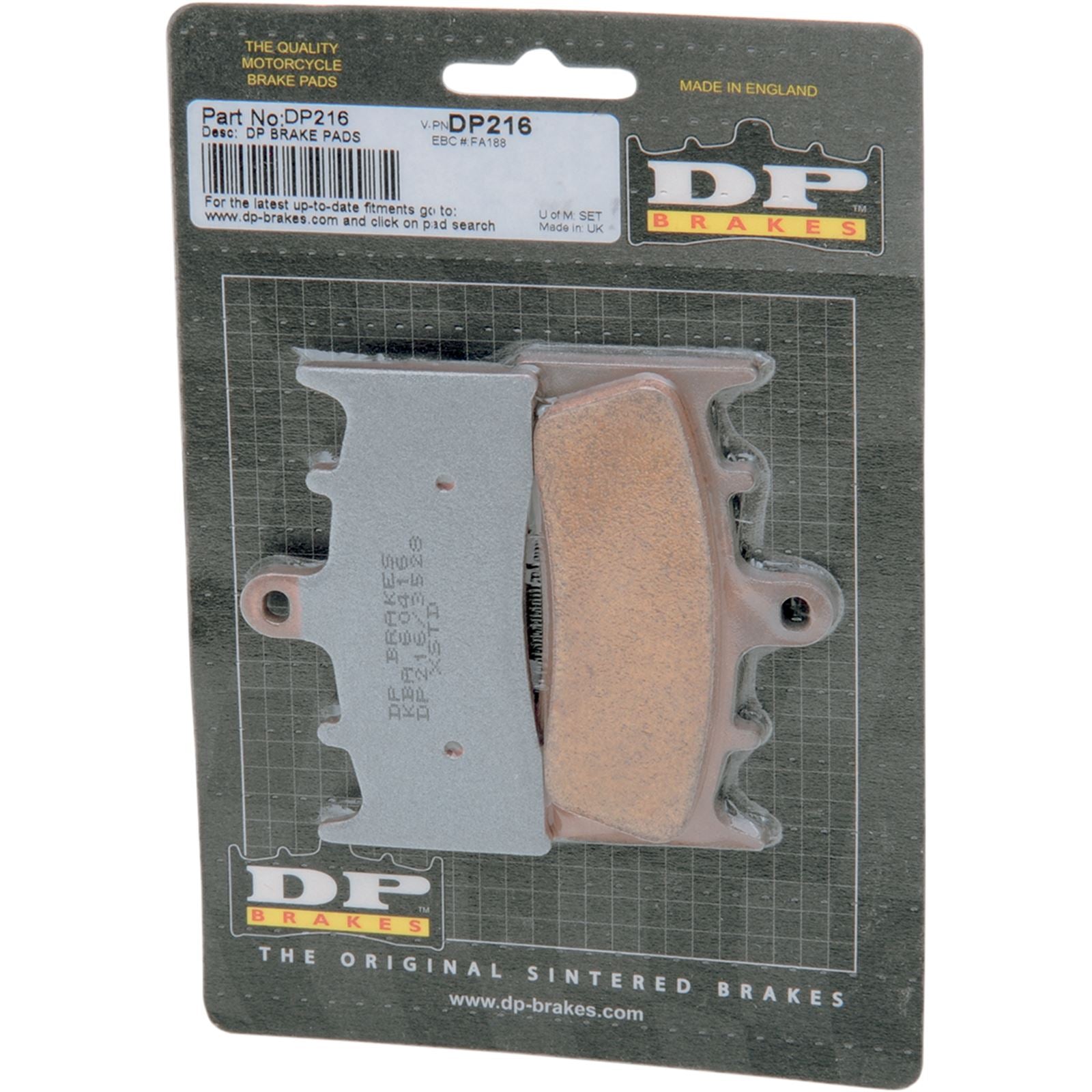 DP Brakes Standard Brake Pads for Kawasaki/Suzuki [MPN: DP216]_373579