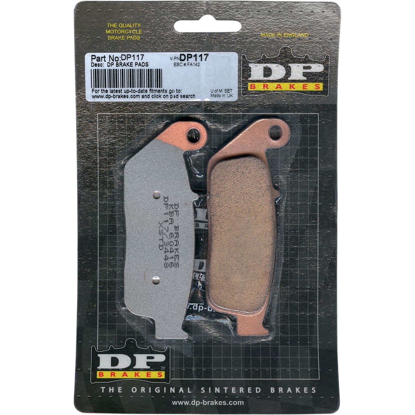 DP Brakes Standard Brake Pads [MPN: DP117]_373559
