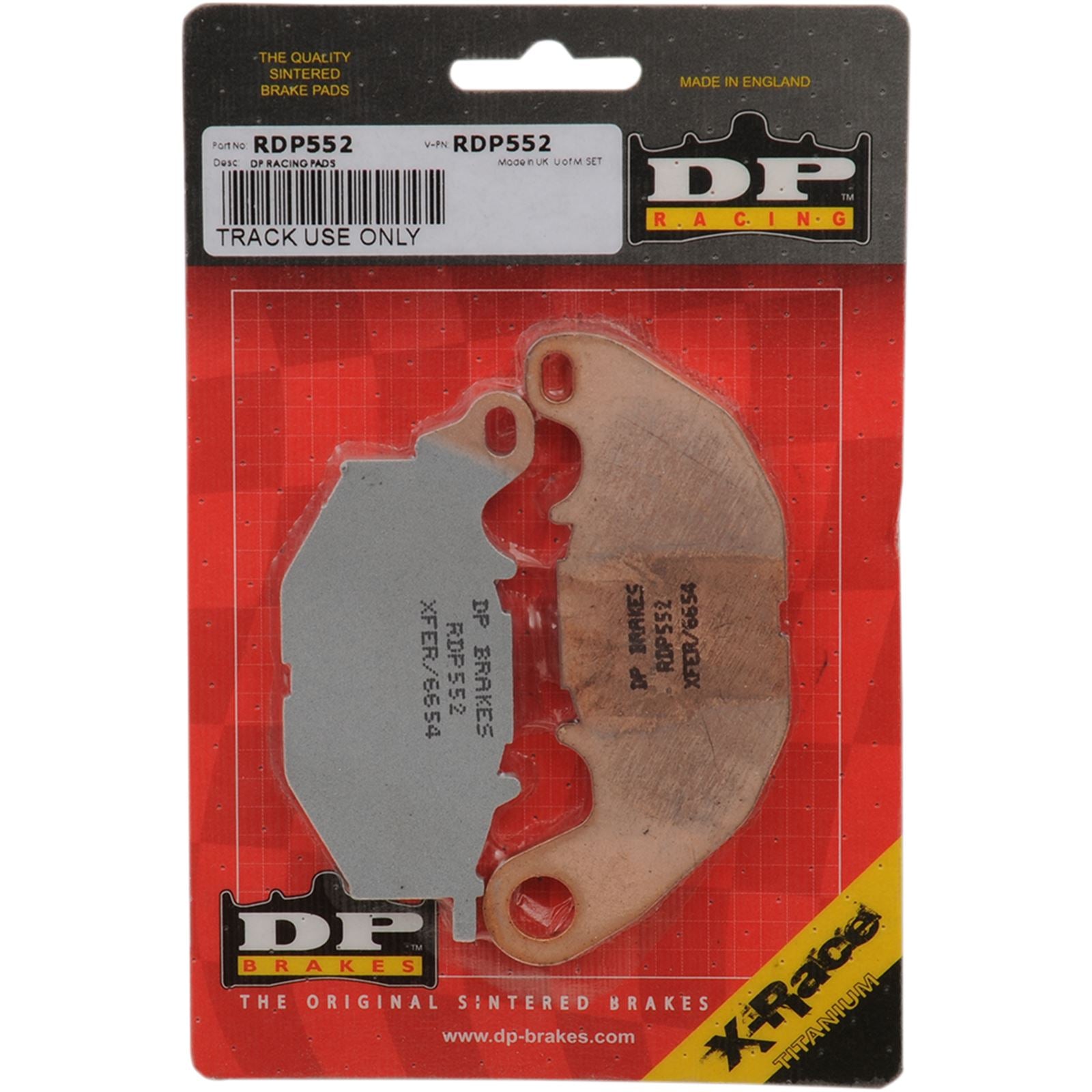 DP Brakes RDP Racing Brake Pads - YZF-R3 [MPN: RDP552]_373521