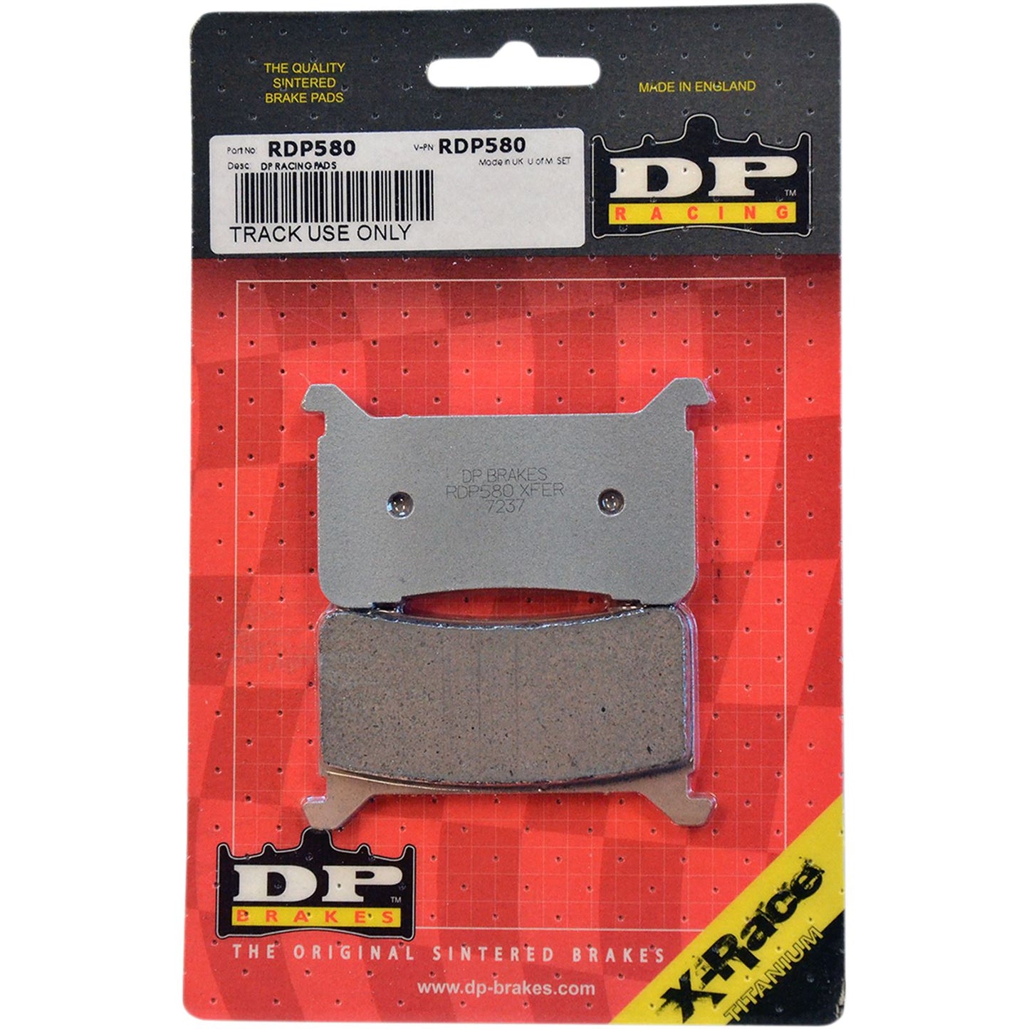 DP Brakes RDP Racing Brake Pads fits Honda CBR [MPN: RDP580]_373516