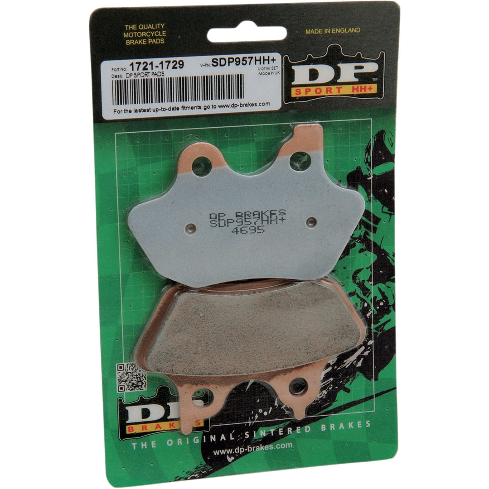 DP Brakes Sintered Metal Brake Pads for Harley-Davidson - SDP957HH [MPN: SDP957HH]_373440