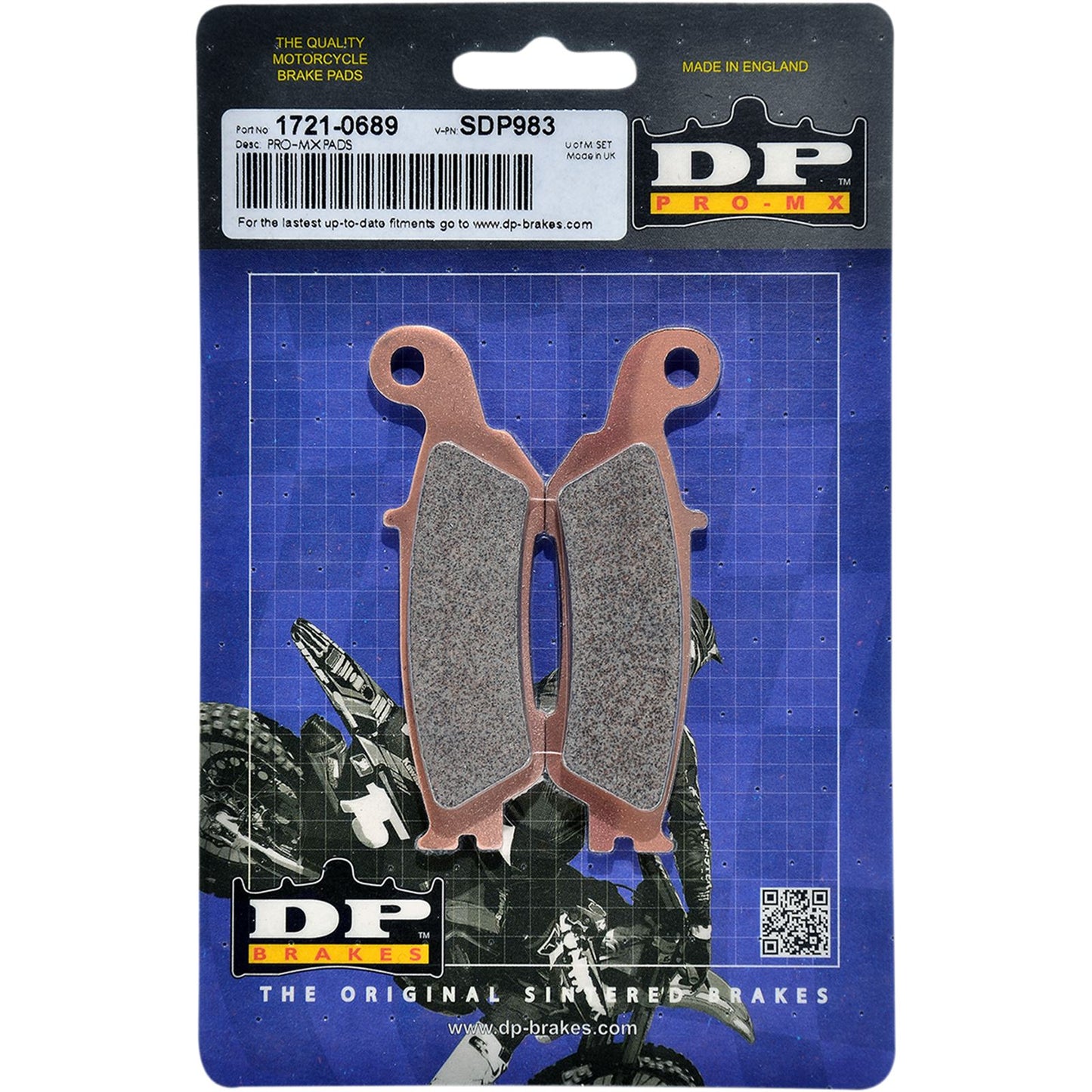 DP Brakes Pro MX Sintered Brake Pads - SDP983 [MPN: SDP983]_373414