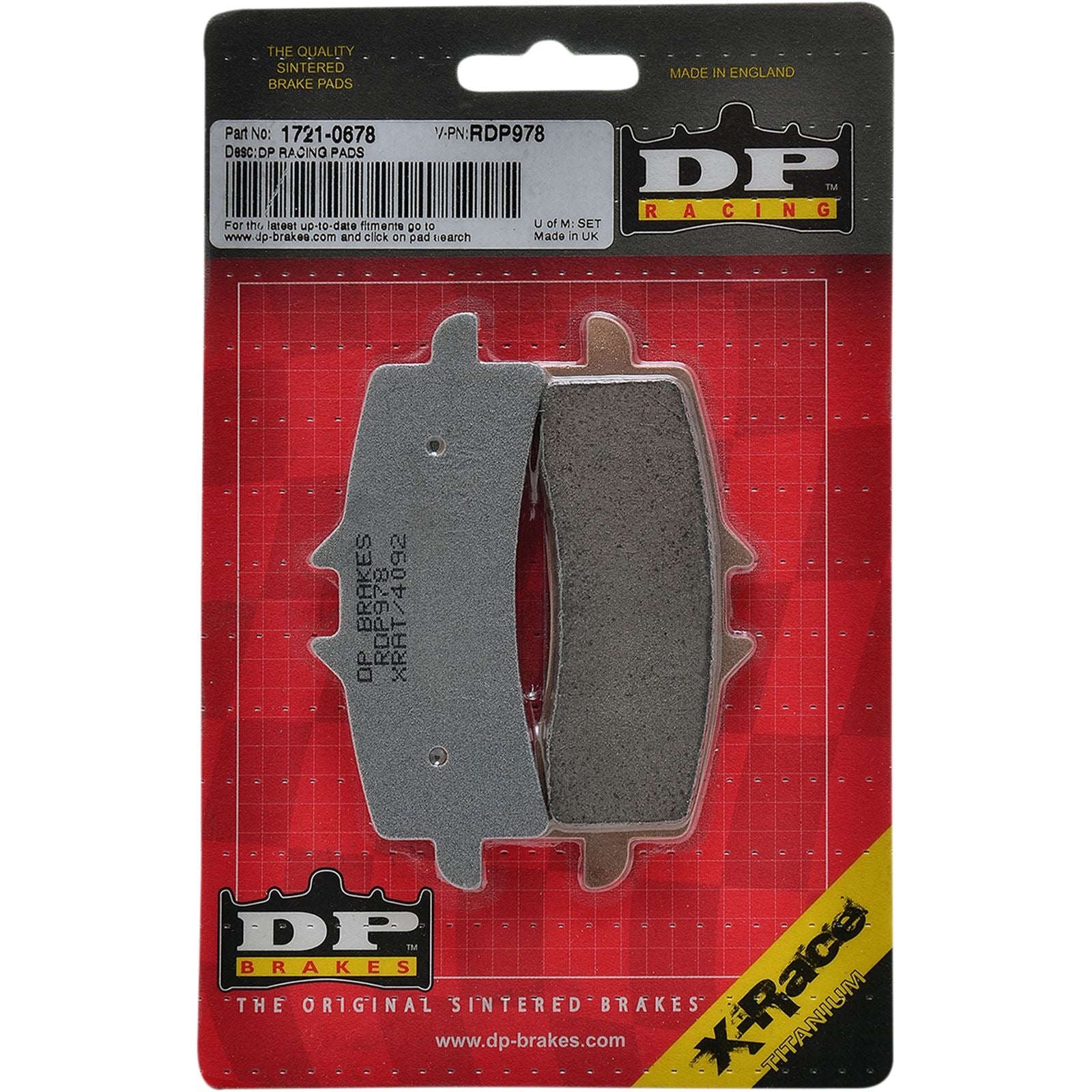 DP Brakes RDP Racing Brake Pads [MPN: RDP978]_373402