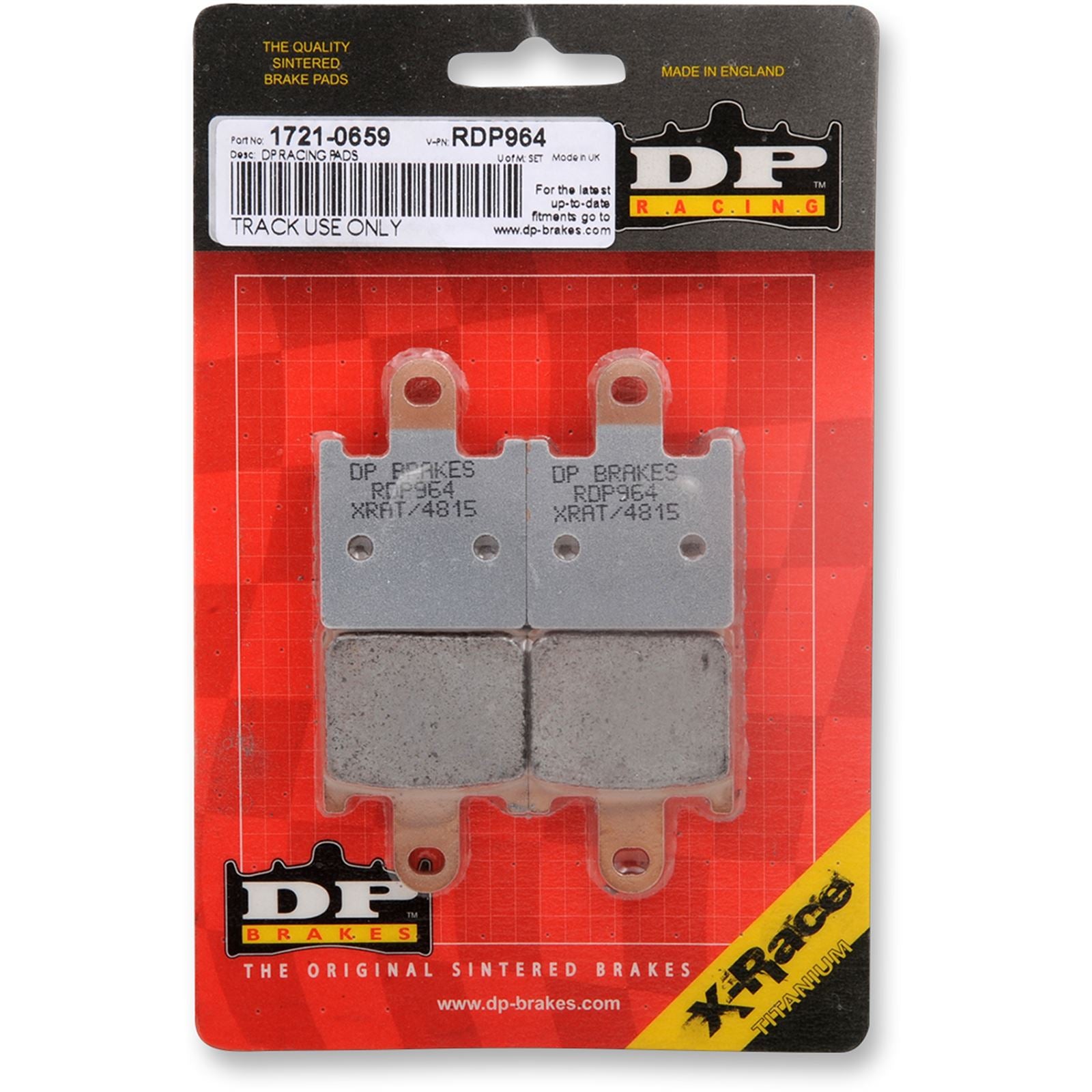 DP Brakes RDP Racing Brake Pads - ZX-14R [MPN: RDP964]_373397