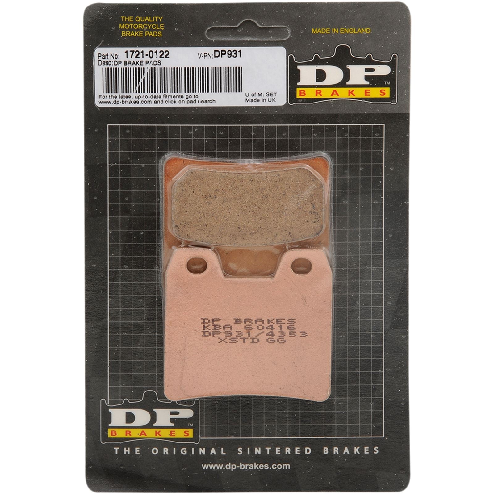 DP Brakes Standard Brake Pads - FZ1 [MPN: DP931]_373367