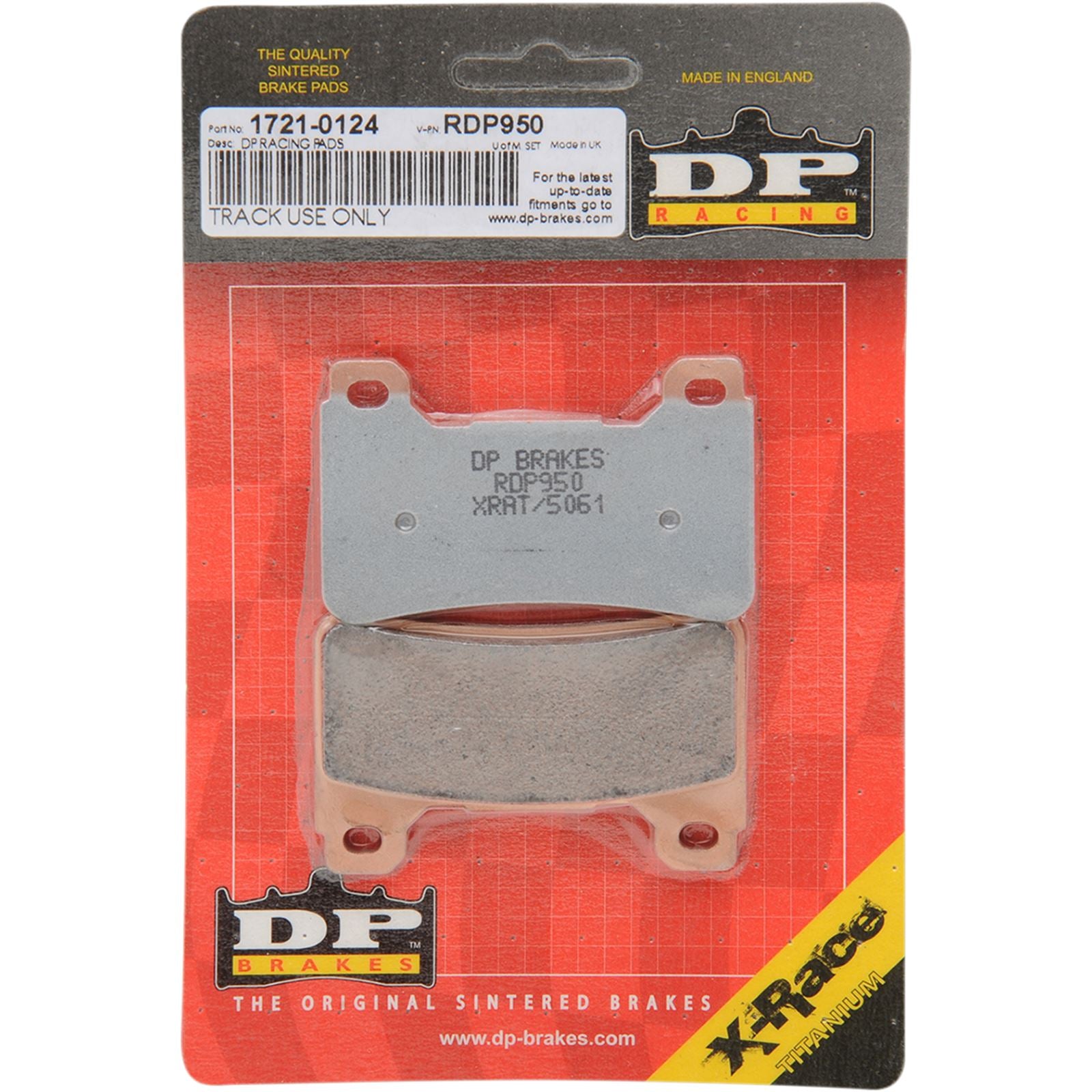 DP Brakes RDP Racing Brake Pads fits Honda CBR [MPN: RDP950HH]_373369