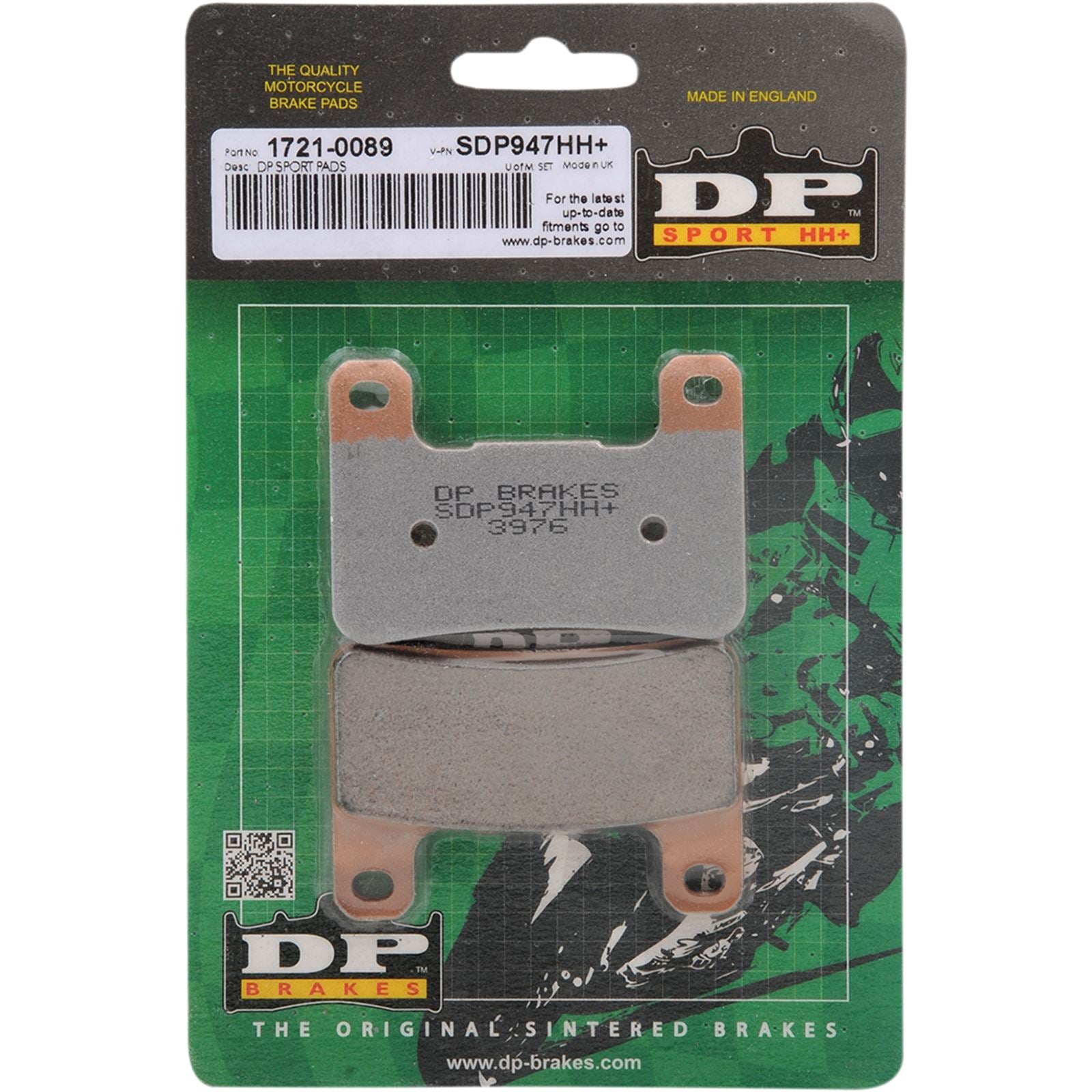 DP Brakes Sintered Brake Pads Fits Kawasaki/Suzuki [MPN: SDP947HH]_373360