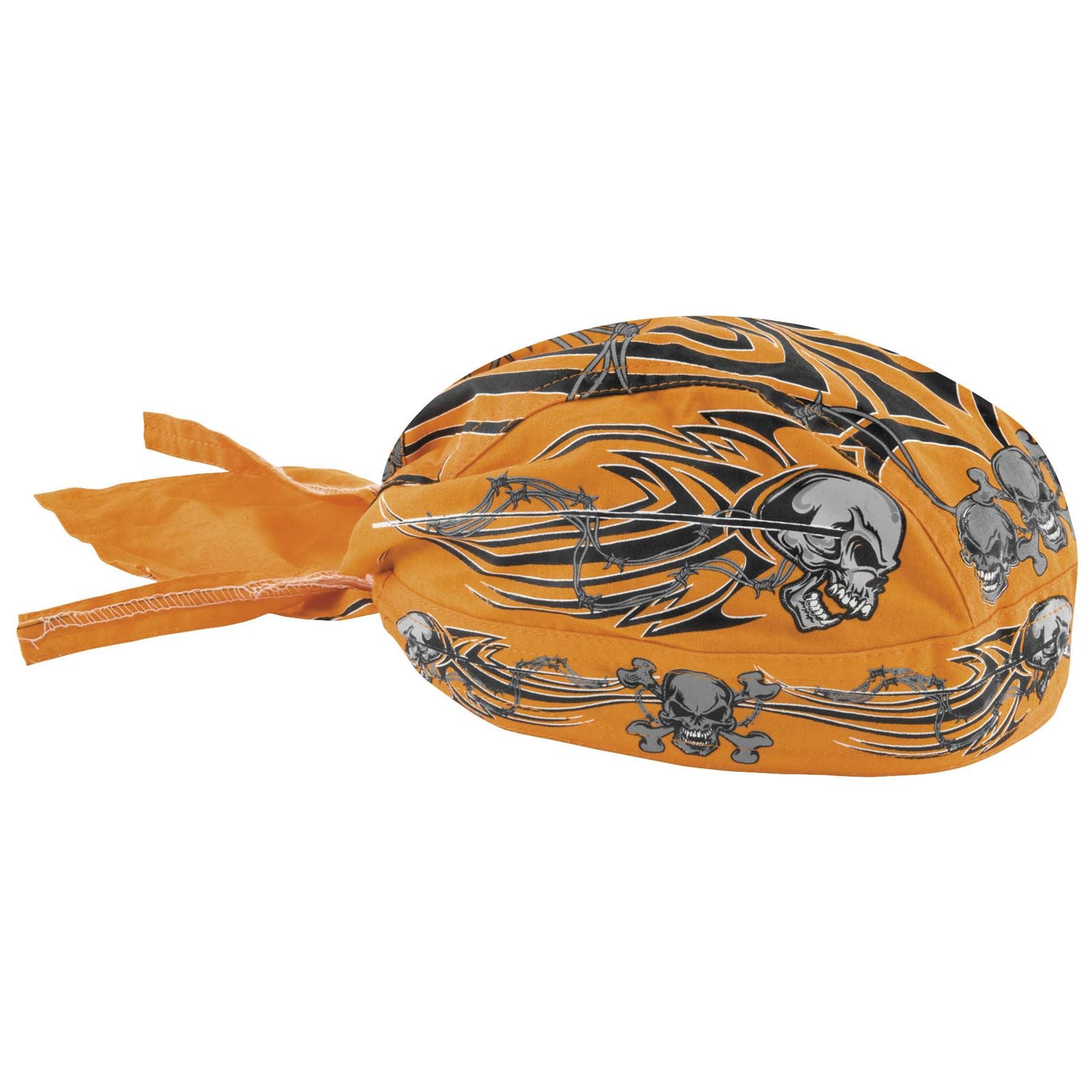 Zan Flydanna Orange Tribal Skull Z669_244031