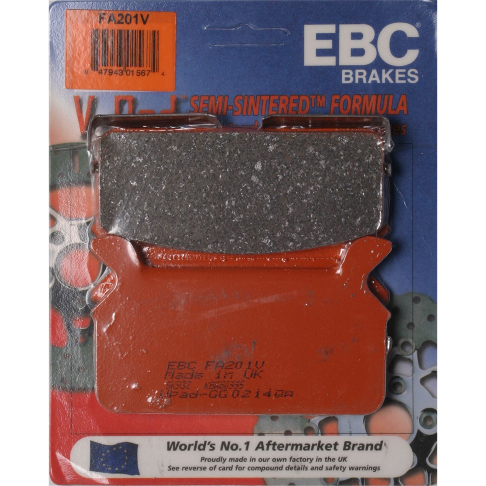 EBC Brakes Brake Pads V-Series FA201V_244059