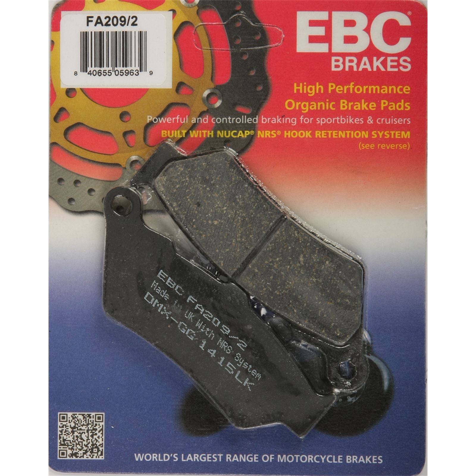 EBC Brakes Brake Pads FA209/2_244112