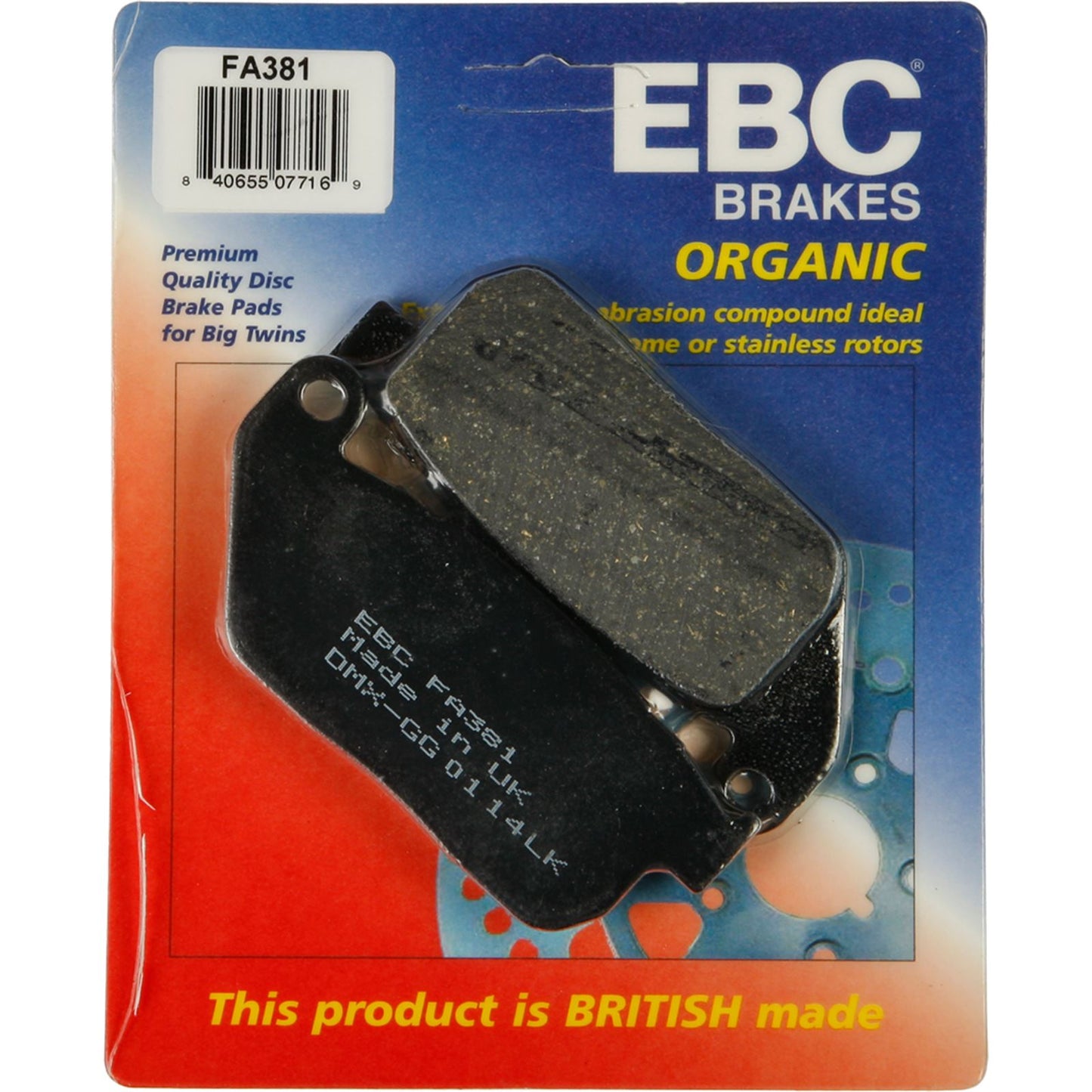 EBC Brakes Brake Pads FA381_244124