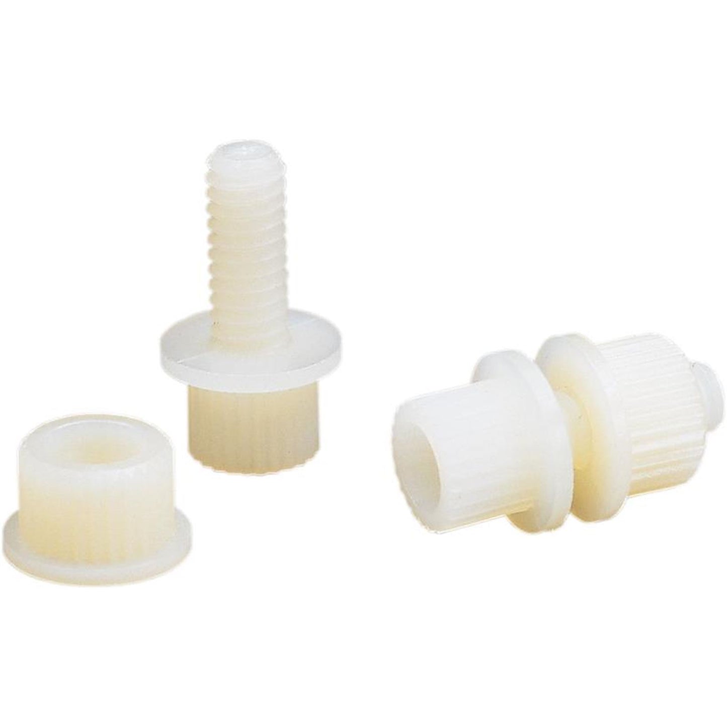 Parts Unlimited License Plate Bolts/Nuts - 100/Pack - White [MPN: LP-600]_244172