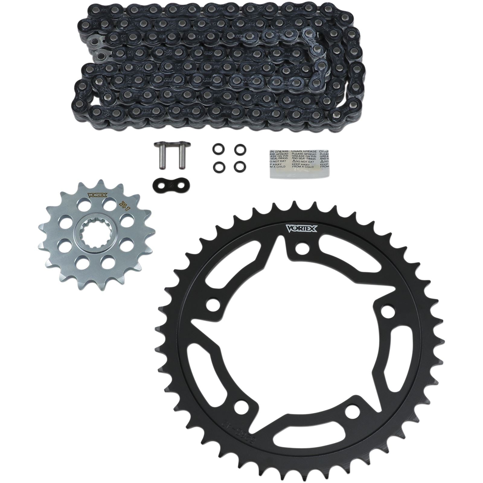 Vortex Chain Kit - Black For Suzuki - GSXS 750/Z '15-'18 [MPN: CK6415]_492628