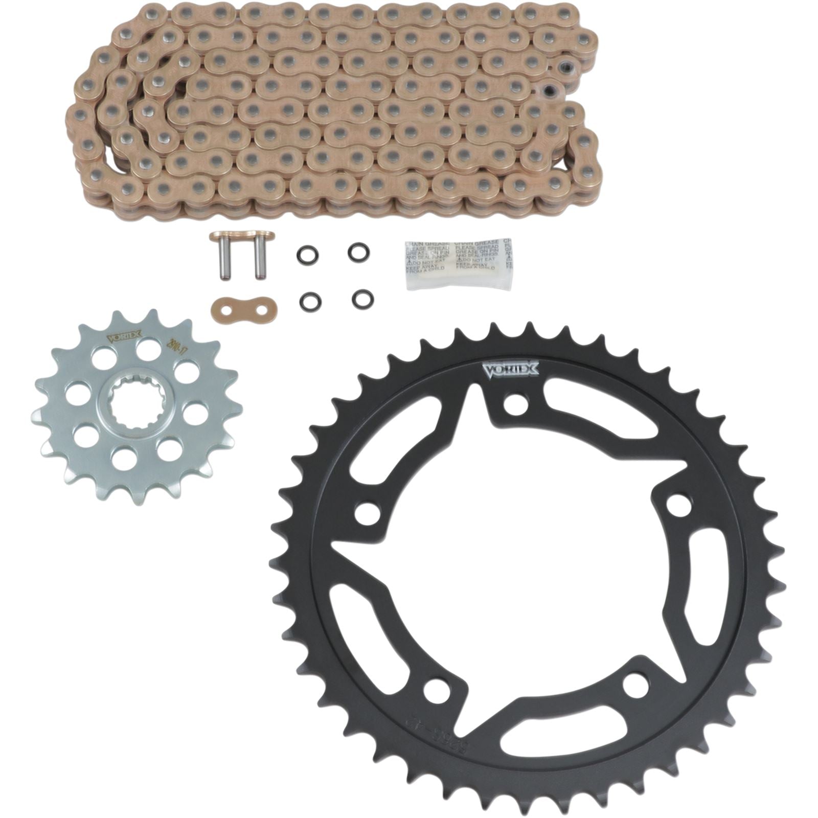Vortex Chain Kit - Gold For Suzuki - GSXS 750/Z '15-'18 CKG6415_492629