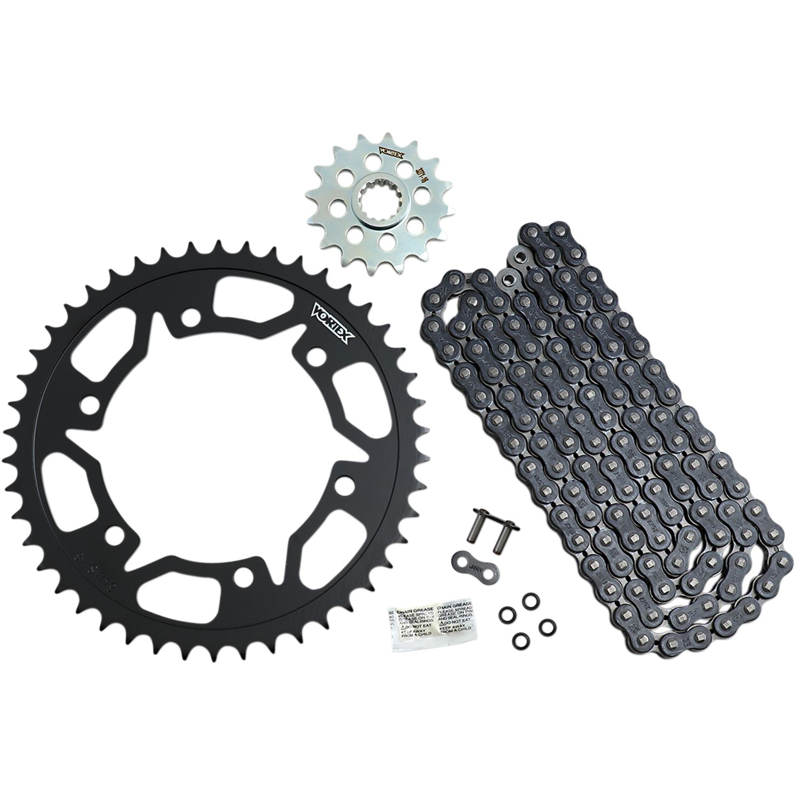 Vortex Chain Kit - Black - for Yamaha - FZ6-R '11-'17 CK6440_492630