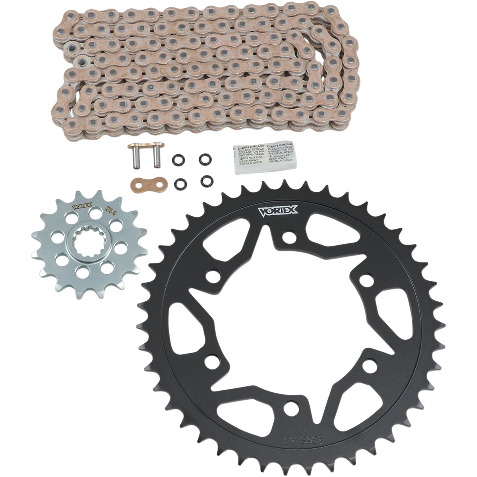 Vortex Chain Kit - Gold For Suzuki - GSX-R600 '11-'18 CKG6402_492625