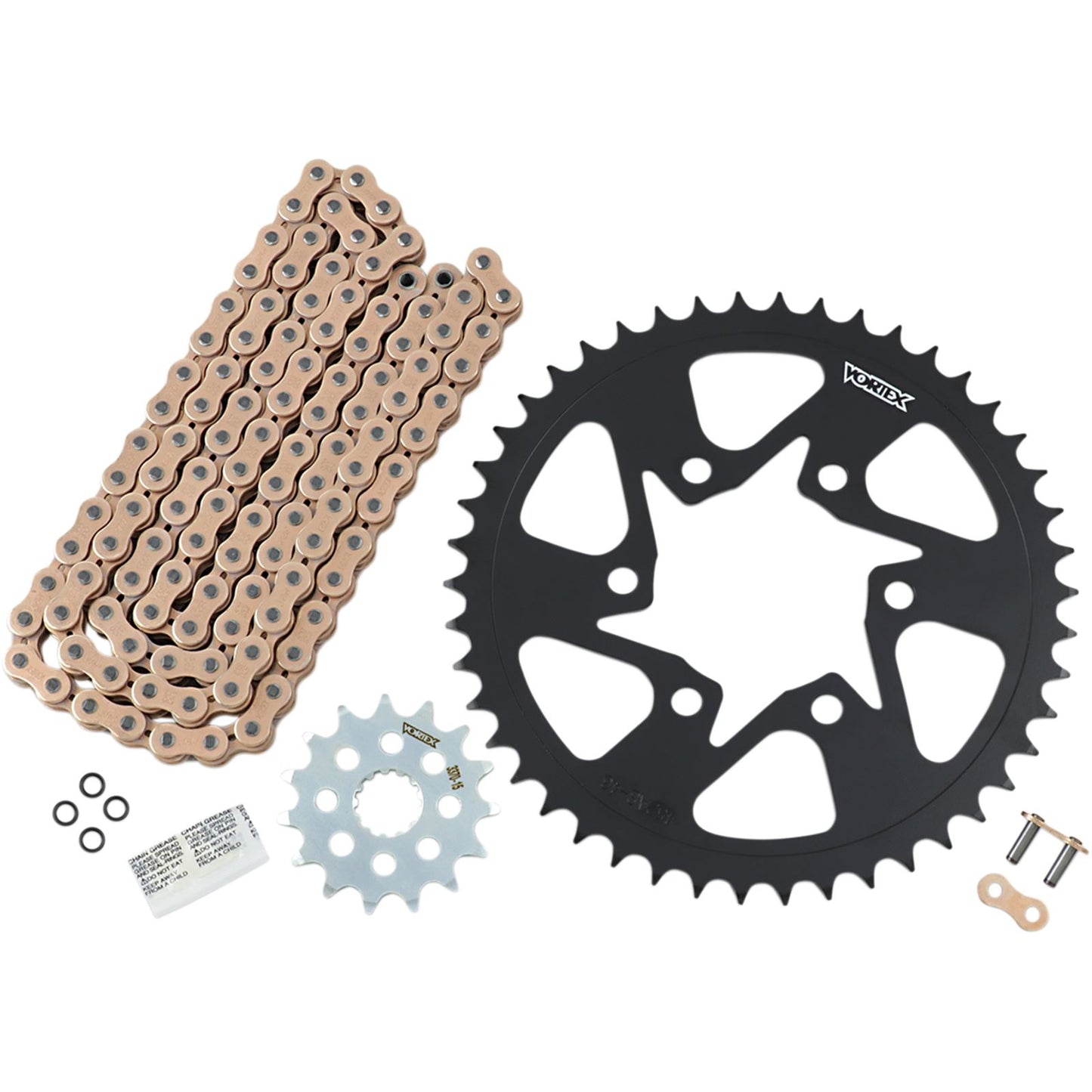 Vortex Chain Kit - Gold Fits Kawasaki - KLE 650 Versys '07-'17 CKG6394_492619