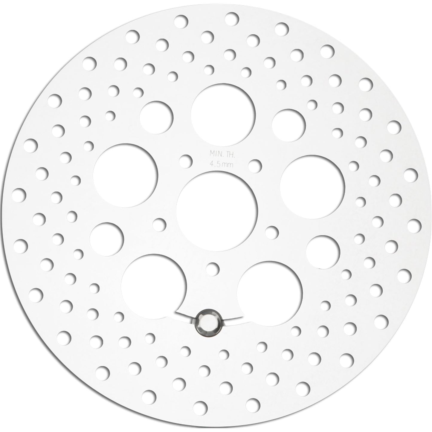 Harddrive HD Stainless Drilled Front Rotor 11.8" Polished 11-062_1478695