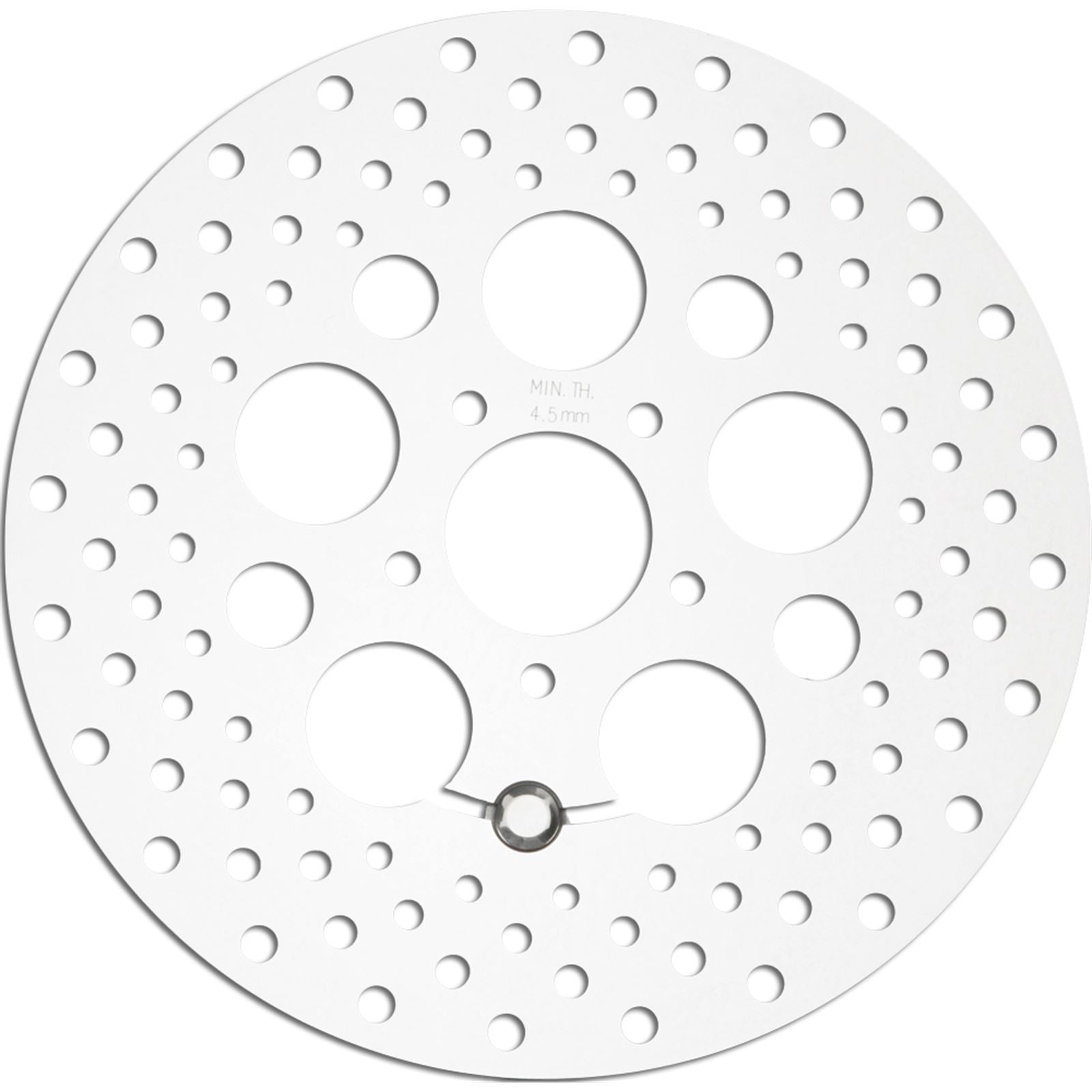 Harddrive HD Stainless Drilled Front Rotor 11.8" Polished 11-062_1478695