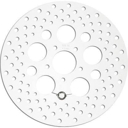 Harddrive HD Stainless Drilled Front Rotor 11.8" Polished 11-062_1478695