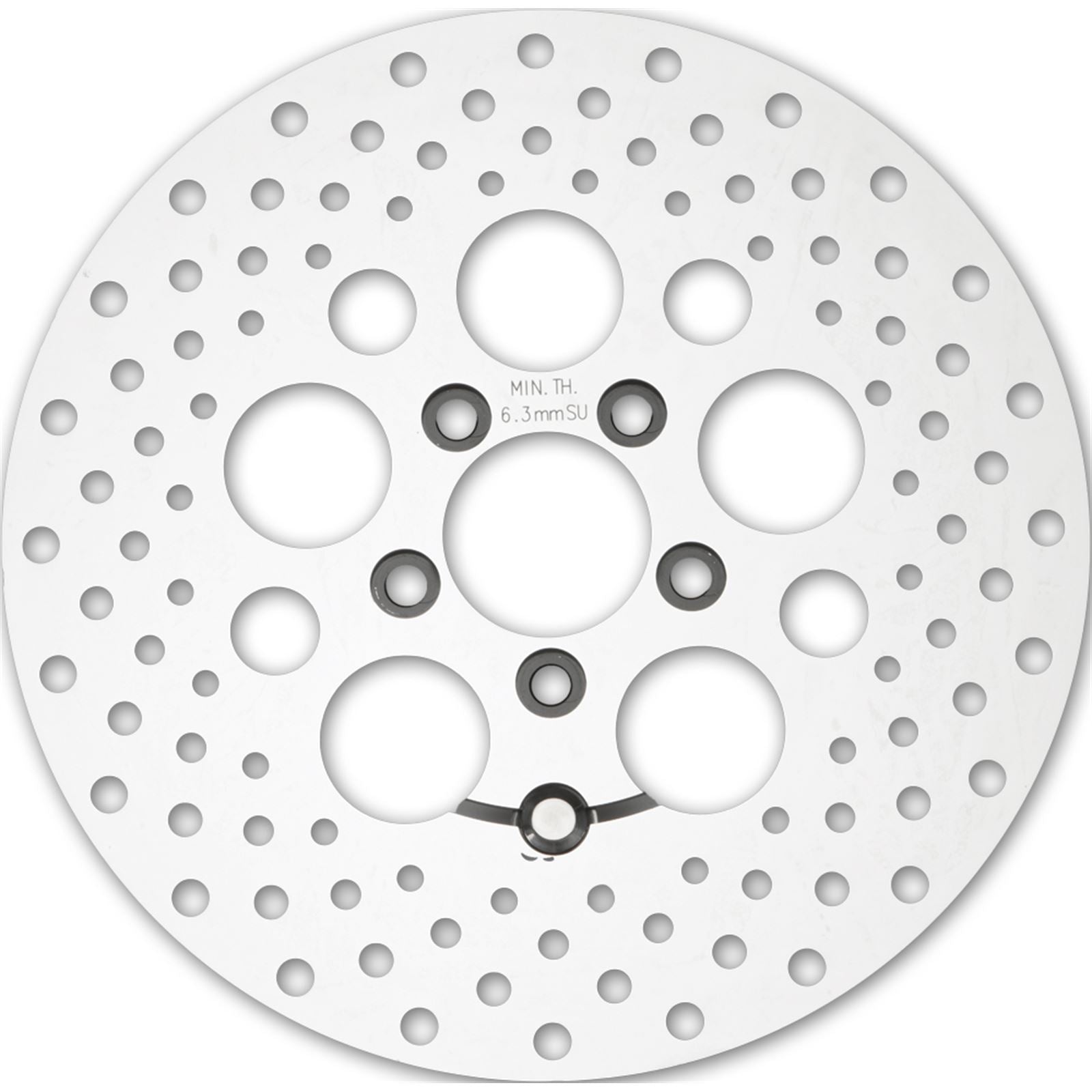 Harddrive HD Stainless Drilled RearRotor 11.8" Polished 11-063_244653