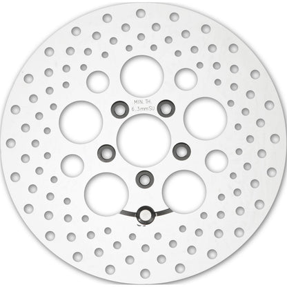 Harddrive HD Stainless Drilled RearRotor 11.8" Polished 11-063_244653