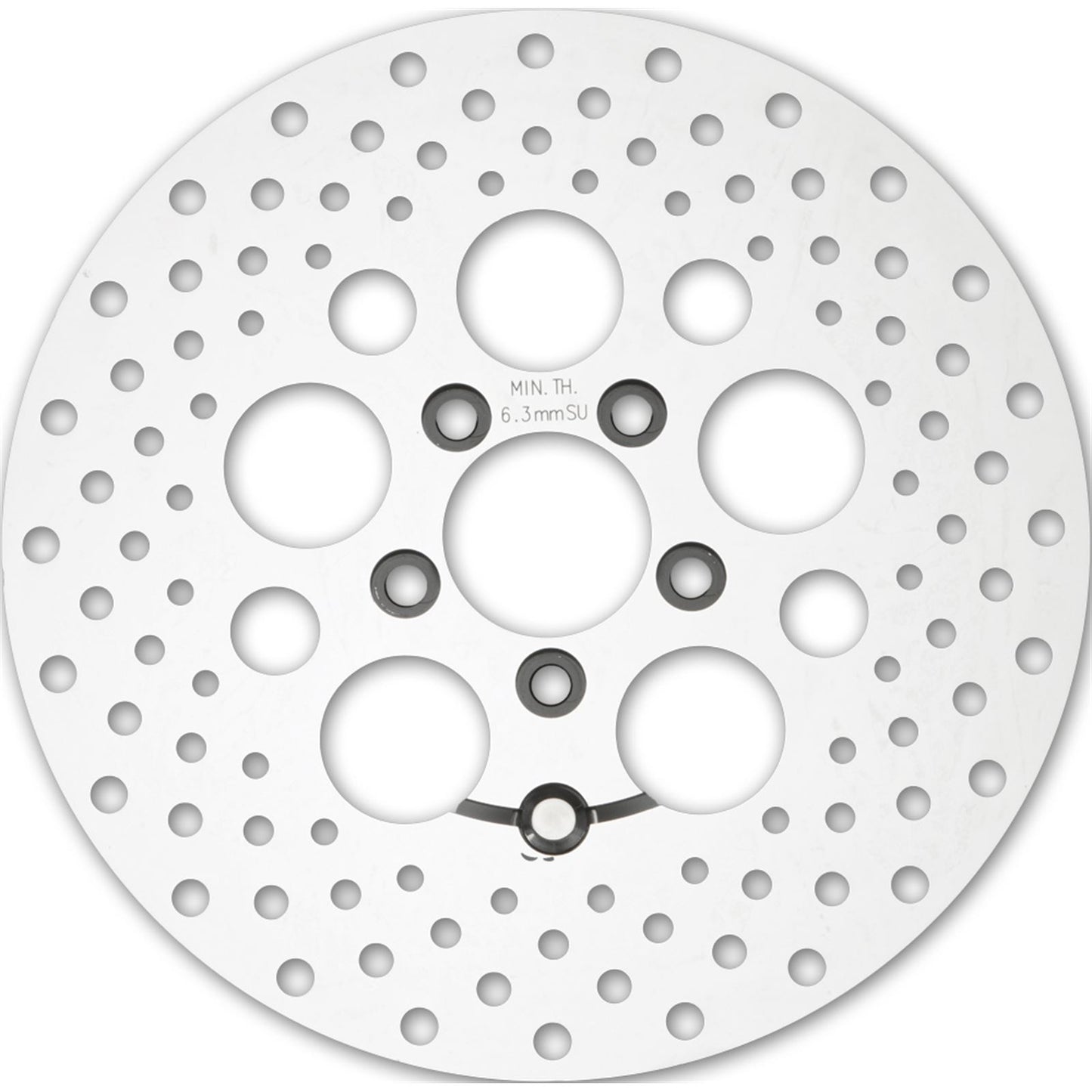 Harddrive HD Stainless Drilled RearRotor 11.8" Polished 11-063_1478696