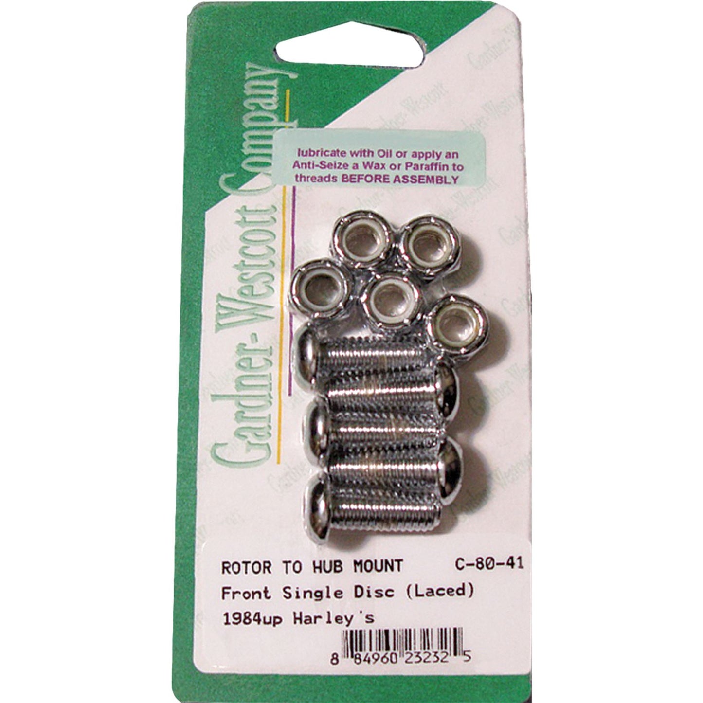 Gardnerwestcott Front Brake Rotor Allen Bolts 84-Up All Laced Wheels C-80-41_244714