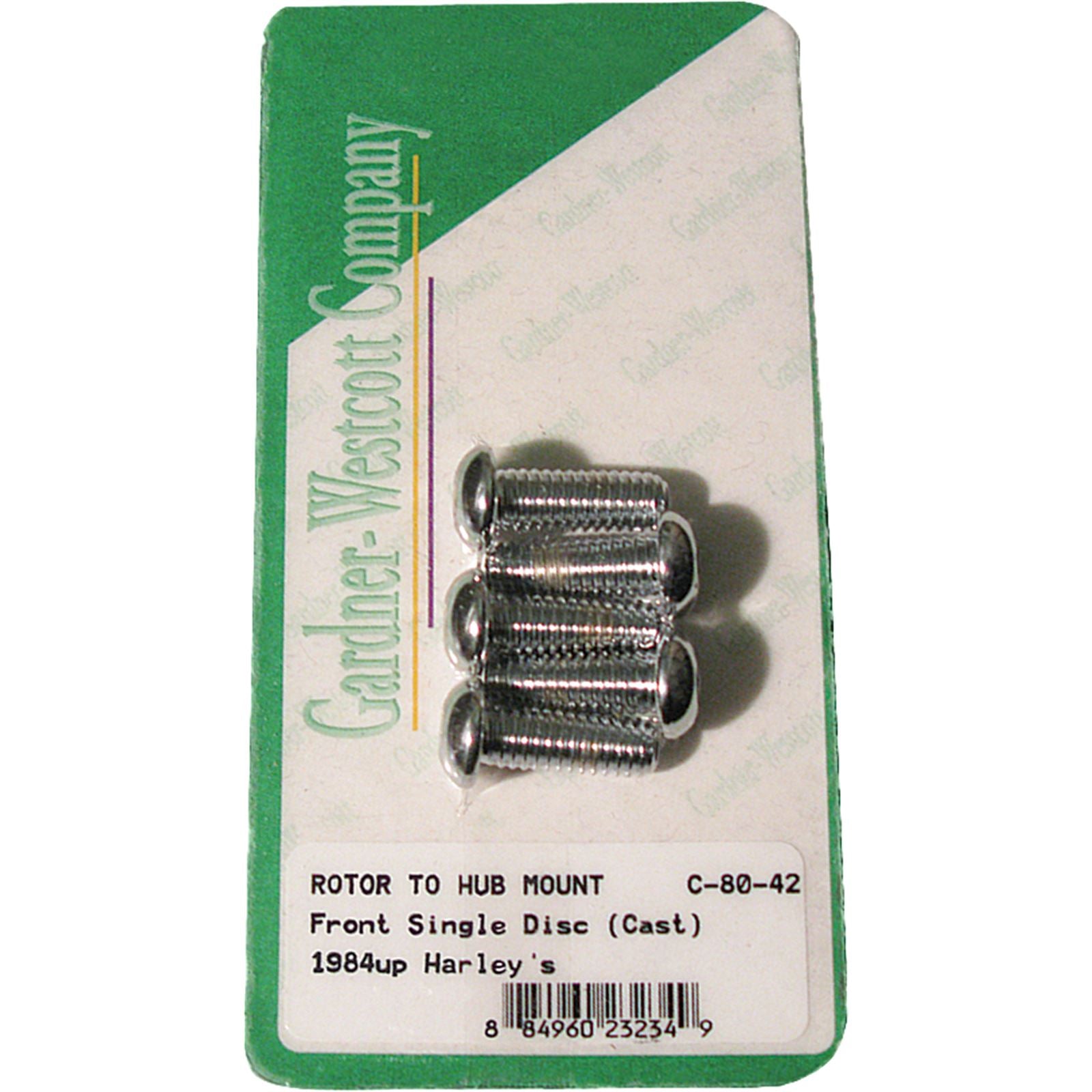 Gardnerwestcott Front Brake Rotor Allen Bolts 84-13 All Cast Wheels C-80-42_244727