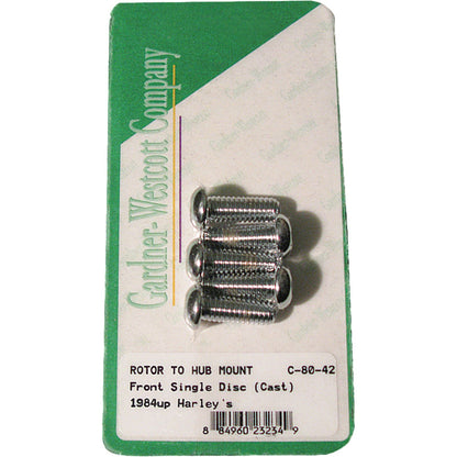 Gardnerwestcott Front Brake Rotor Allen Bolts 84-13 All Cast Wheels C-80-42_244727