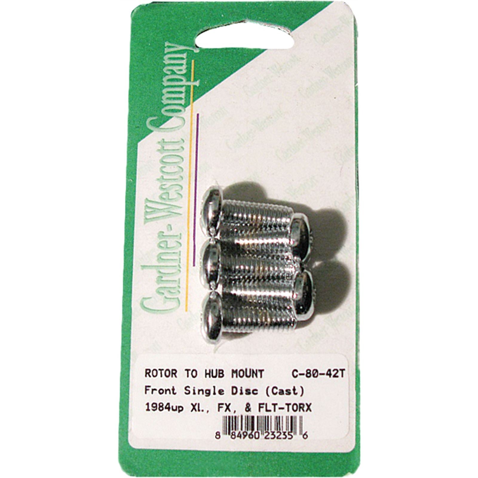 Gardnerwestcott Front Brake Rotor Torx Buttonhead Chrome 84-Up C-80-41T_244744