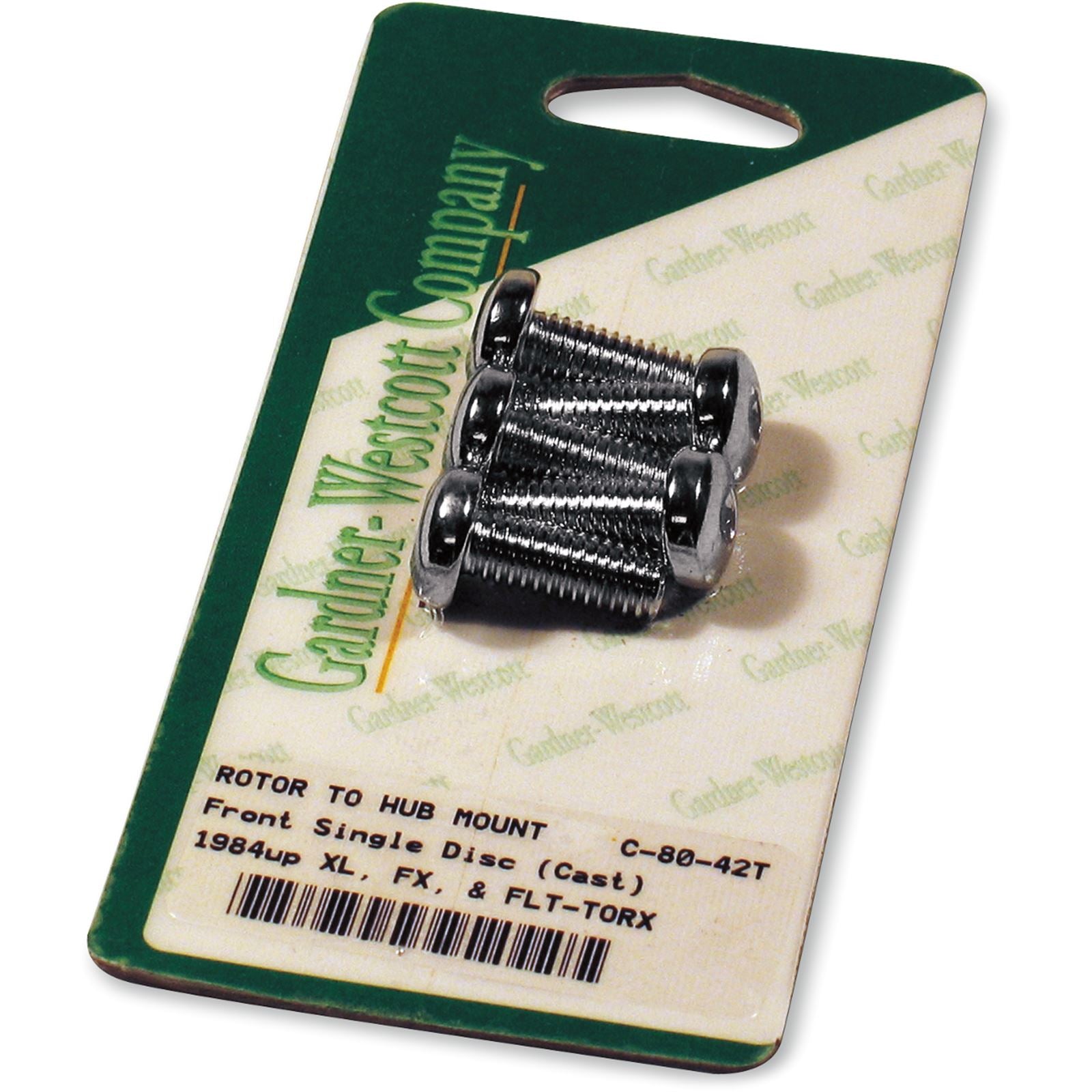 Gardnerwestcott Front Brake Rotor Torx Buttonhead Chrome 84-Up C-80-42T_390053