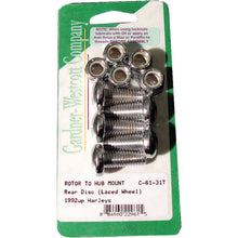 Gardnerwestcott Rear Brake Rotor Torx Buttonhead 92-Up Laced C-61-31T_244781
