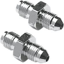 Goodridge Tube Adapter Pair 3/8-24 Male Chrome 3/8" [MPN: P10324-03CH-2]_391708