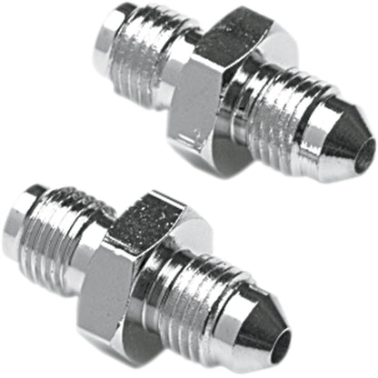 Goodridge Tube Adapter Pair 3/8-24 Male Chrome 3/8" [MPN: P10324-03CH-2]_391708