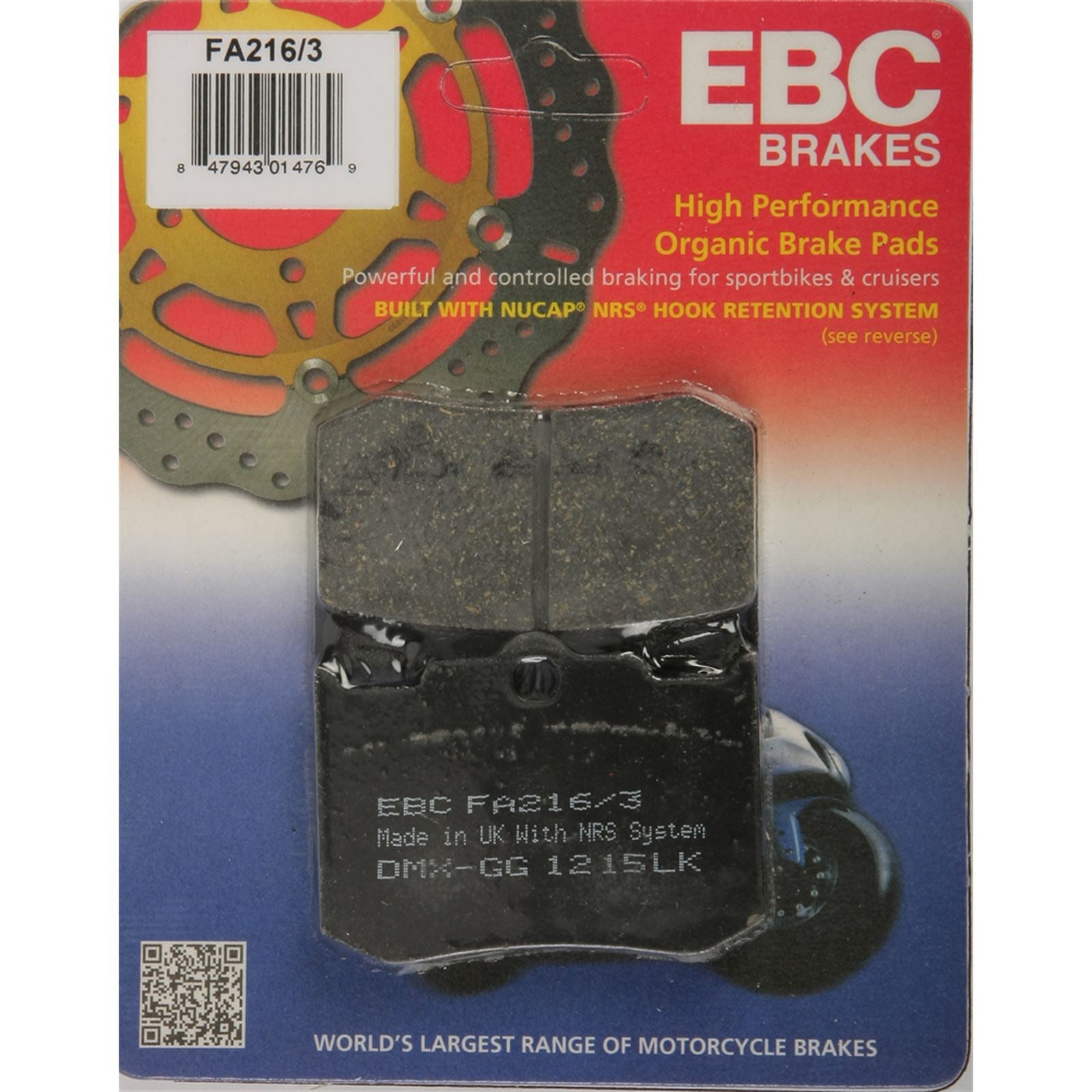 EBC Brakes Brake Pads FA216/3_245737