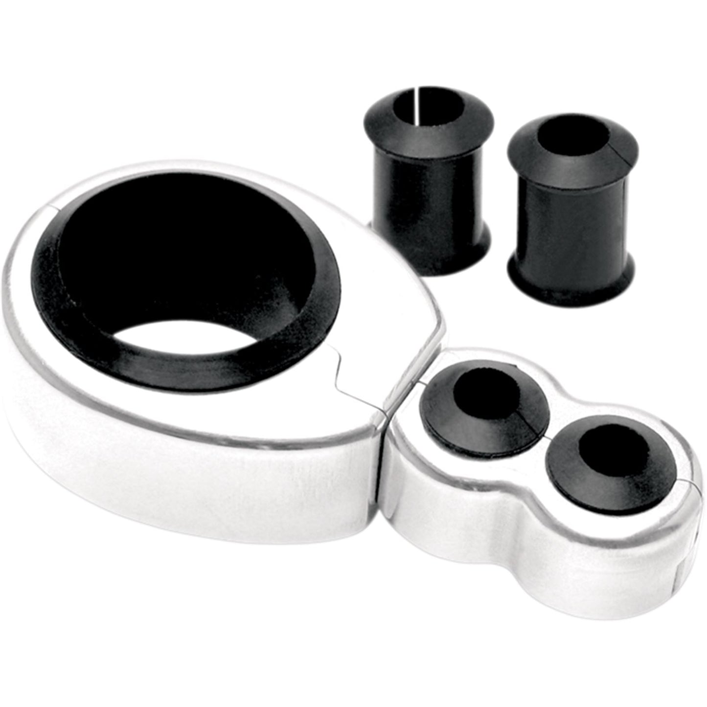 Motion Pro Cable Clamp 1"-1 1/8" Dual Throttle/Clutch Chrome 11-0044_445006